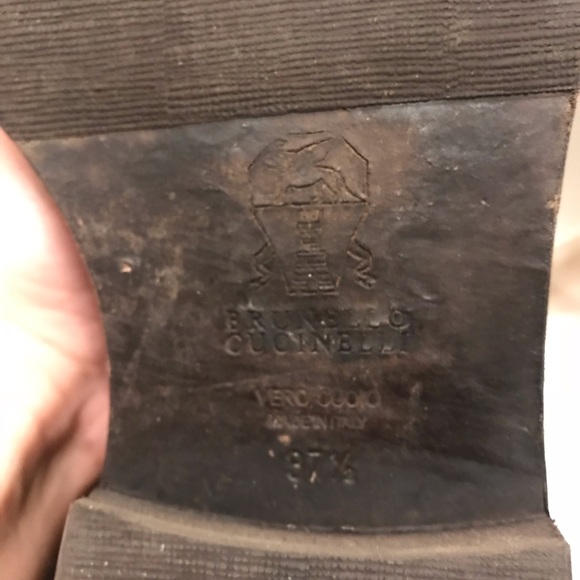 Boots Brown leather with silver chain - Picture 5 of 7